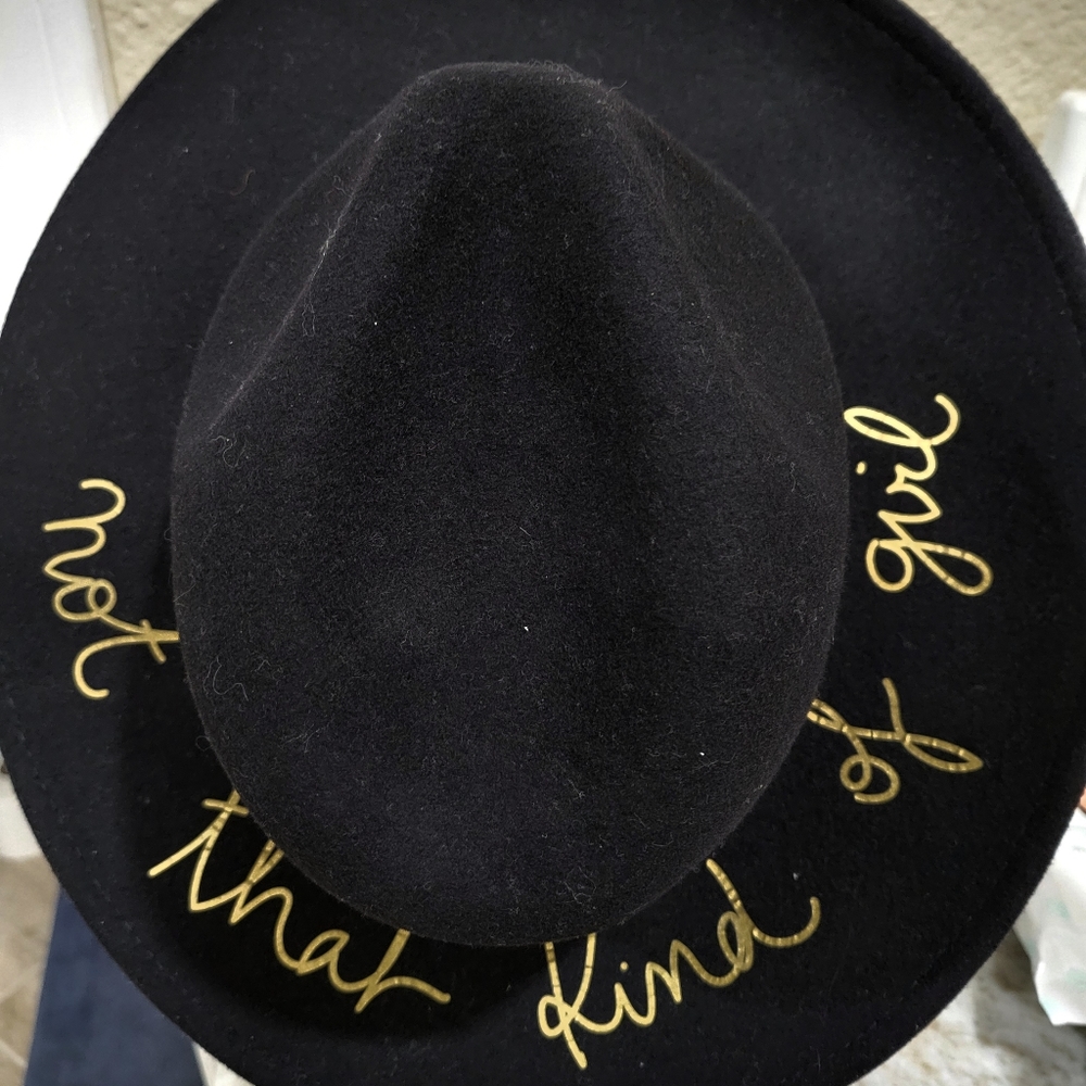 ZARA Black Felt Fedora Hat - Not That Kinda Girl